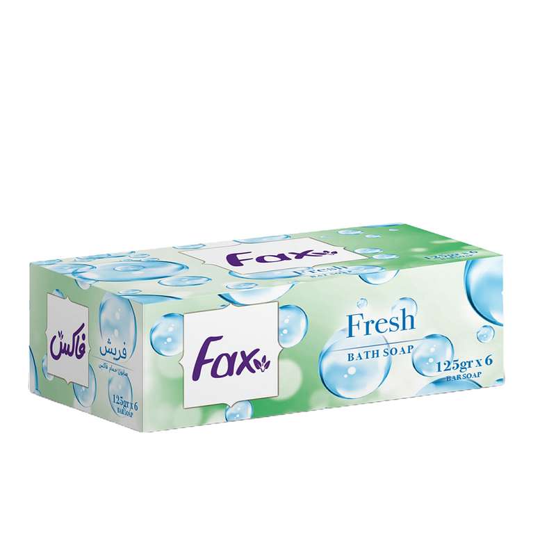 صابون شستشو فاکس مدل Fresh وزن 125 گرم مجموعه 8 عددی