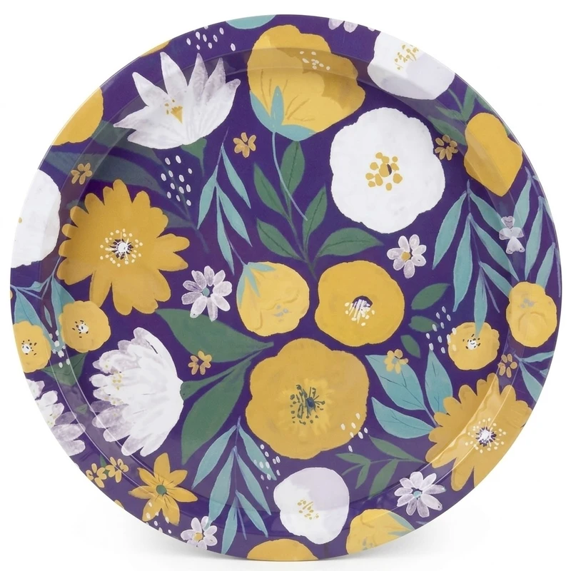 سینی بدون دسته طرح روشا کد 874 سایز 33*33 سانتی متر