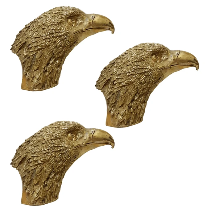 مجسمه برنزی مدل سر عقاب طرح نیم تنه کد CHINA 1 بسته 3 عددی