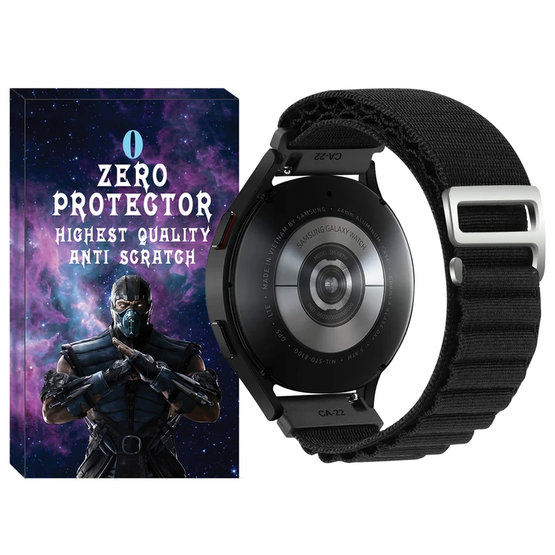 بند زیرو مدل Alpine-ZR مناسب برای ساعت هوشمند سامسونگ Galaxy Watch 42mm / Watch Active 40mm / Watch Active 2 40mm / Watch Active 2 44mm / Watch 3 41mm