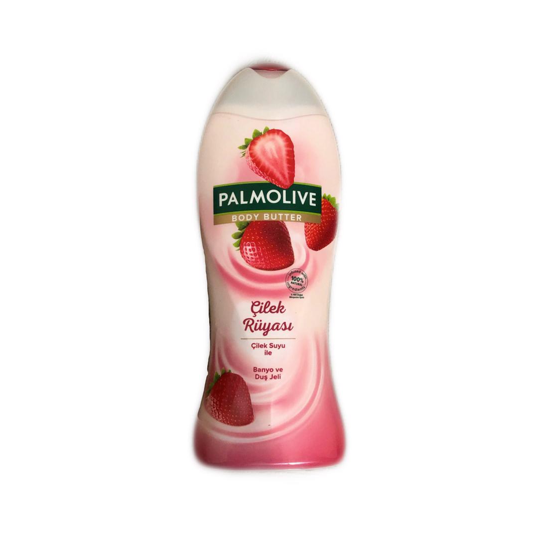 شامپو بدن پالمولیو مدل strawberry smoothie حجم ۵۰۰ میلی لیتر