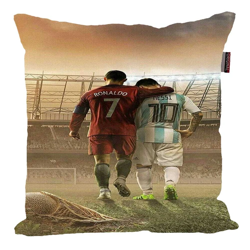 کوسن پاد آفرین مدل فوتبالی طرح رونالدو ومسی کد 02379