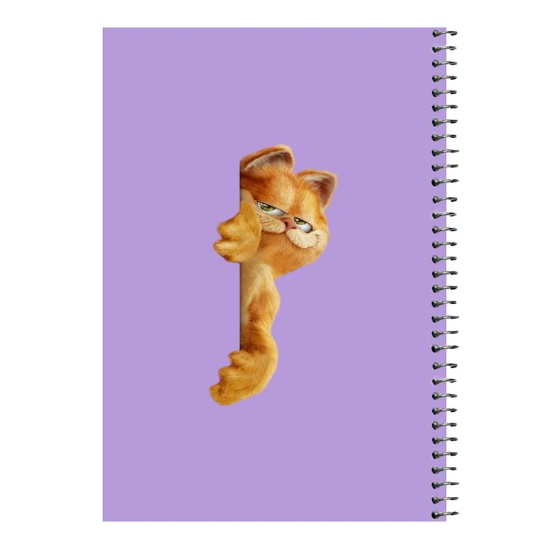 دفتر مشق 80 برگ اس جی مدل گارفیلد کد 1