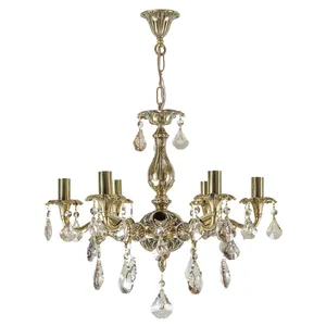 لوستر 12 شعله چشمه نور کد C3344/6+6