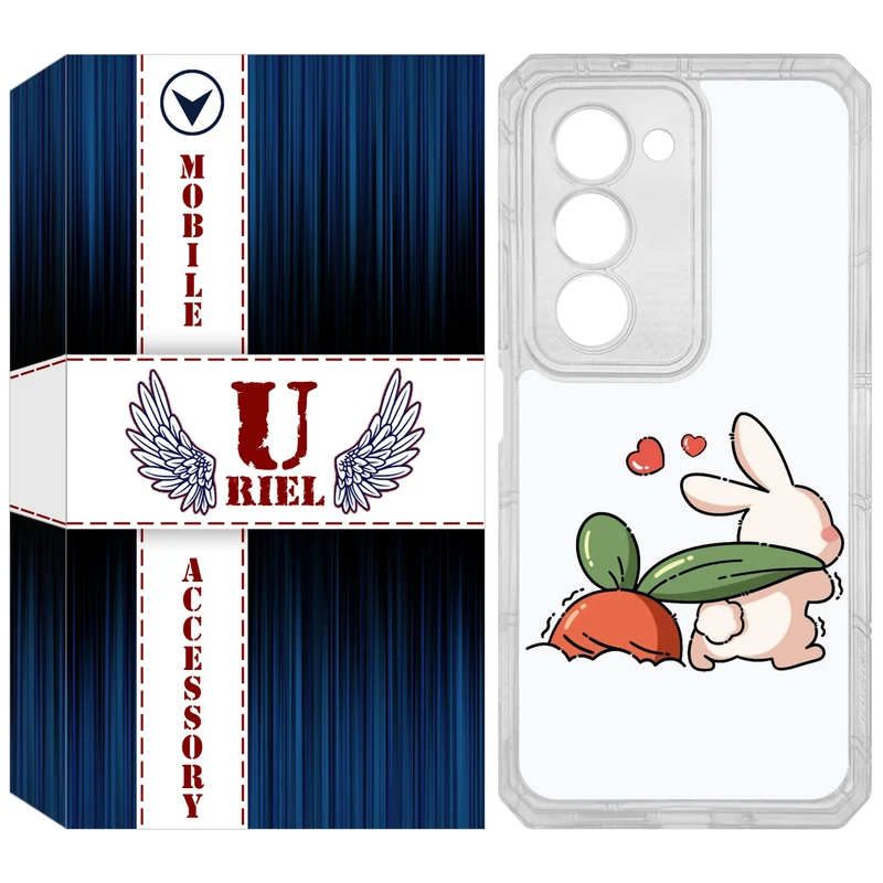 کاور یوریل مدل Clear کد 71 طرح خرگوش مناسب برای گوشی موبایل شیائومی Redmi 15 4G