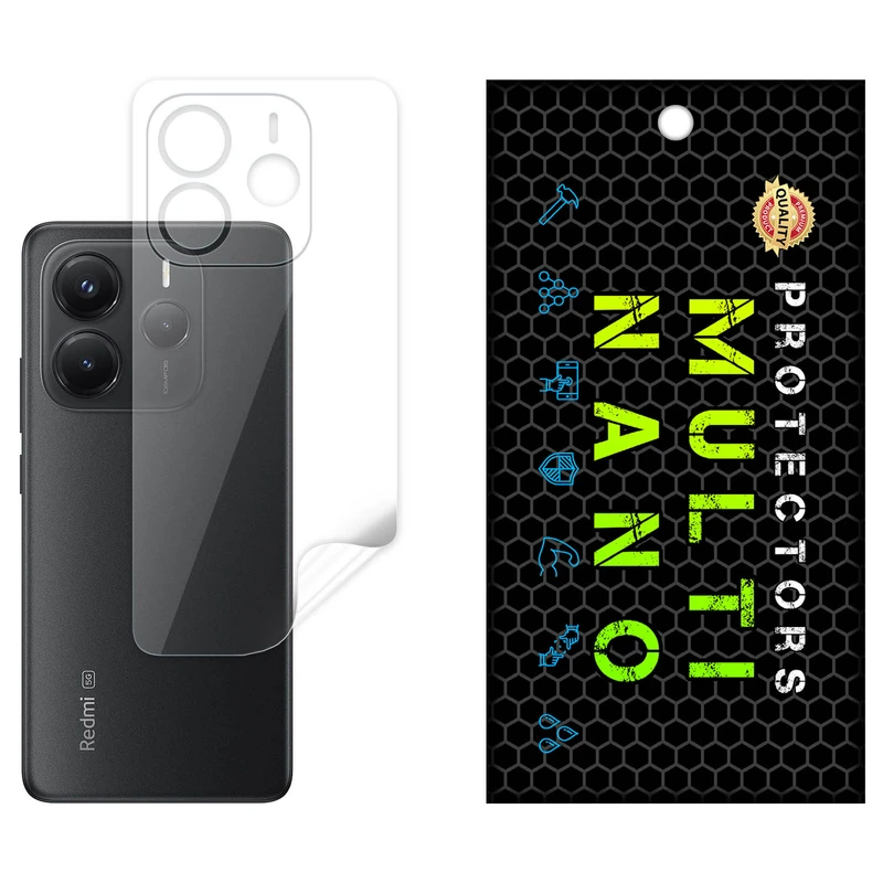 محافظ پشت شفاف نانو هیدروژل مولتی نانو مدل X-F1T مناسب برای گوشی موبایل شیائومی Redmi Note 14 5G (India)
