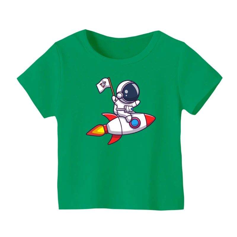 تی شرت آستین کوتاه بچگانه مدل فضانورد کد ۱۷