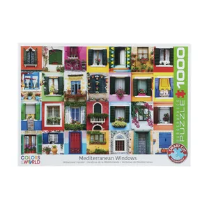 پازل 1000 تکه یوروگرافیکس پازلز مدل Mediterranean Windows