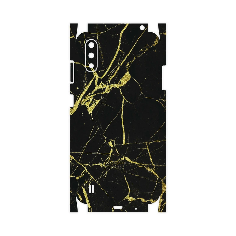 برچسب پوششی ماهوت مدل Graphite-Gold-Marble-FullSkin مناسب برای گوشی موبایل سامسونگ Galaxy A01