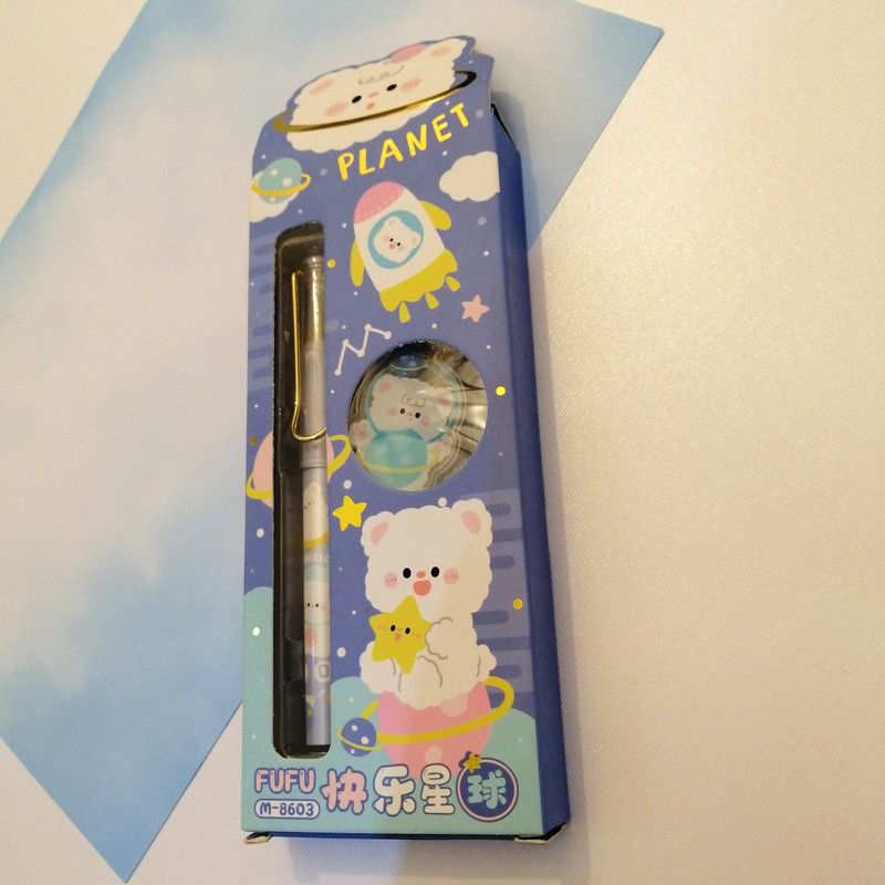 خودنویس مدل FUFU طرح ستاره مجموعه 6 عددی