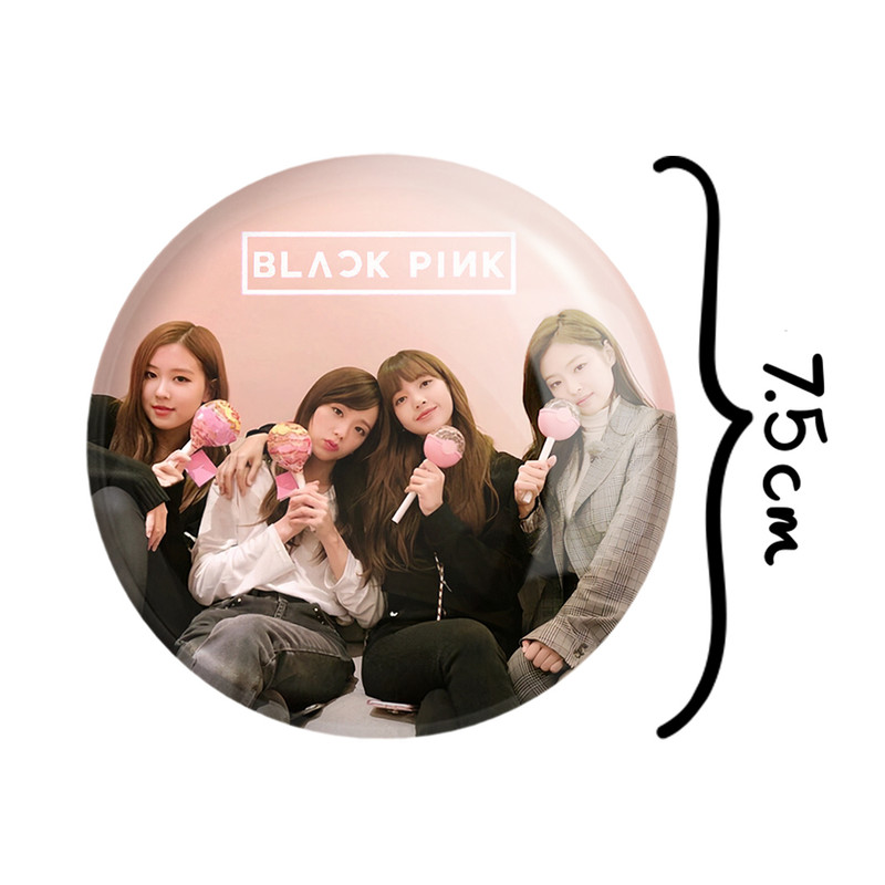 آینه جیبی خندالو مدل گروه بلک پینک Black Pink کد 14543 آینه جیبی خندالو مدل گروه بلک پینک Black Pink کد 14543