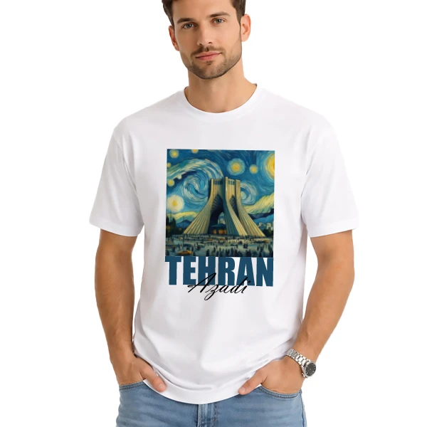 تی‌شرت آستین کوتاه مردانه مدل تهران کد 1002
