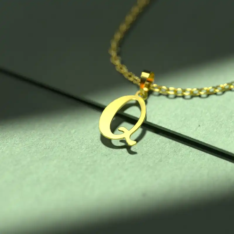 گردنبند طلا 18 عیار زنانه مدوپد مدل حرف Q کد H3-1-1355