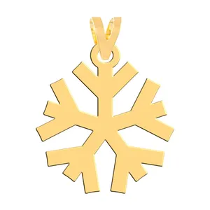 آویز گردنبند طلا 18 عیار زنانه فرشته مدل برف WNL-000548