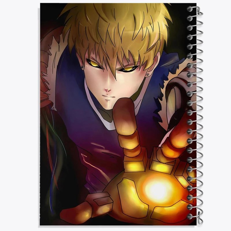 دفتر نت موسیقی 50 برگ خندالو مدل جنوس انیمه مرد تک مشتی One Punch Man کد 11334