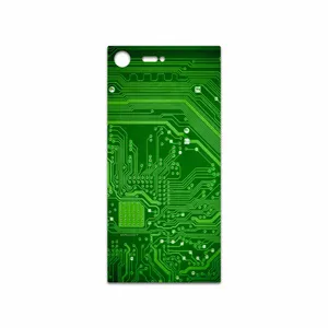 MAHOOT Green Printed Circuit Board Cover Sticker for Sony Xperia XZ Premium