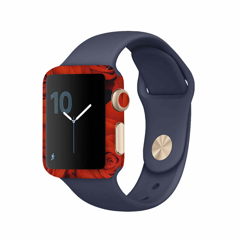 برچسب ماهوت طرح Red_Flower مناسب برای اپل واچ Watch 2 42mm