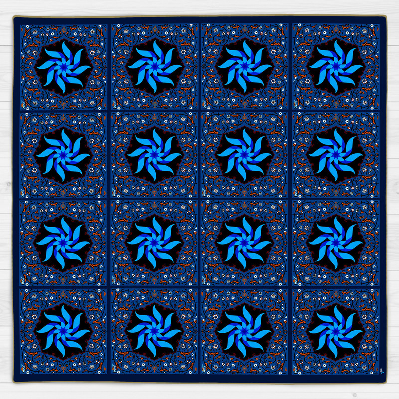 رومیزی طرح کاشی کد 9263