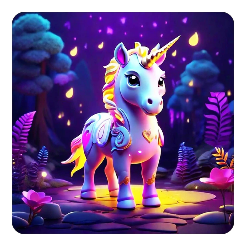 مگنت کاکتی طرح اسب تک شاخ و یونیکورن مدل mp30677