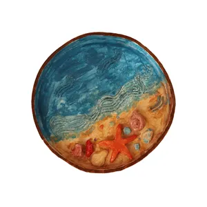 شیرینی خوری سرامیکی طرح اقیانوس کد M20