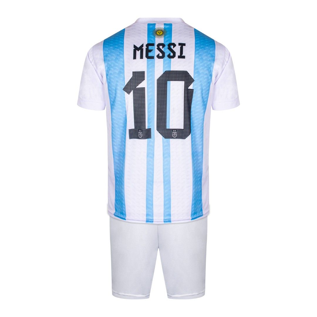 ست پیراهن و شورت ورزشی پسرانه مدل آرژانتین سه ستاره طرح مسی 2023 -  - 3