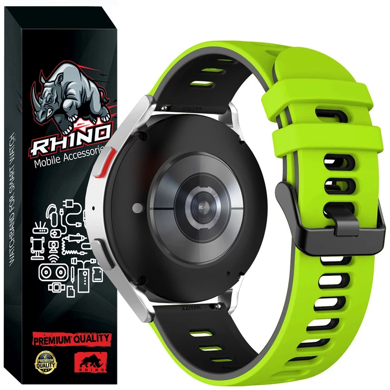 بند راینو مدل Silic-2C مناسب برای ساعت هوشمند هوآوی Watch GT 2 42mm / Watch GT 3 42mm