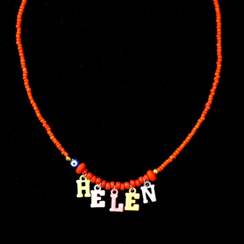 گردنبند دخترانه مدل تابستانی اسم هلن کد G203 گردنبند دخترانه مدل تابستانی اسم هلن کد G203