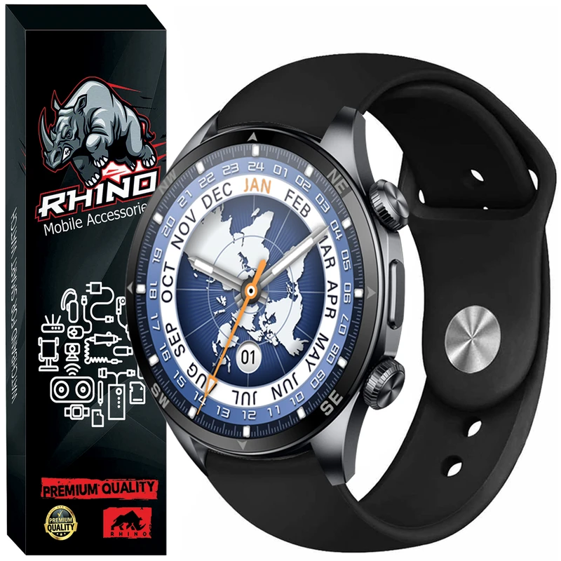 بند راینو مدل Silicone مناسب برای ساعت هوشمند گلوریمی GX SPORT 22MM