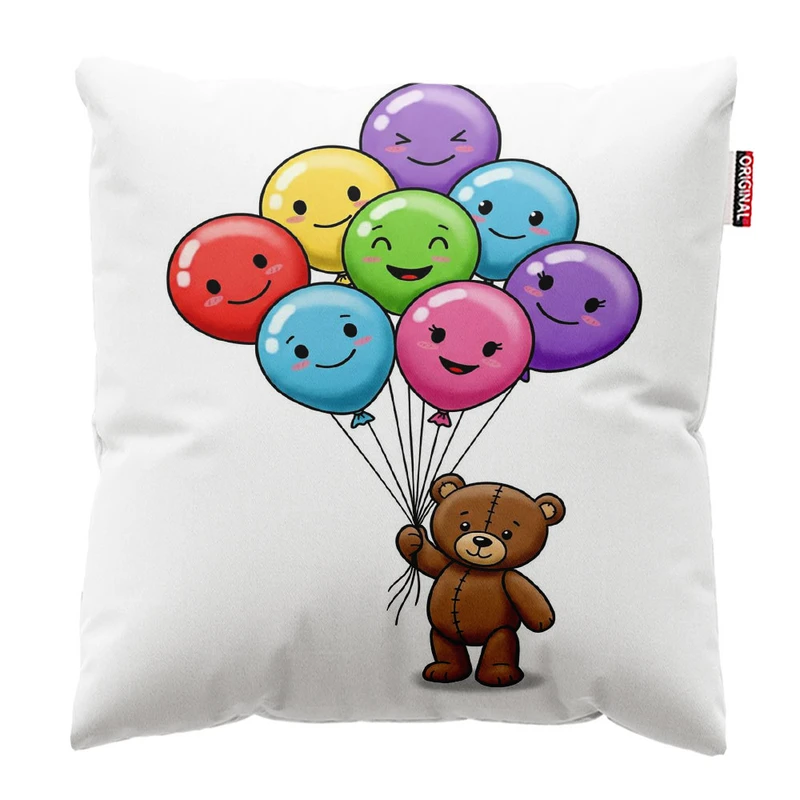 کوسن پاد آفرین مدل خرسی کد 1504سایز 30*30 سانتی متر