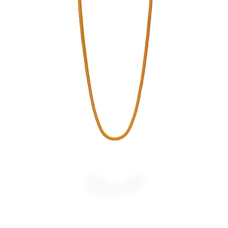 زنجیر طلا 18 عیار زنانه مدوپد طرح گندمی کد Z0080 زنجیر طلا 18 عیار زنانه مدوپد طرح گندمی کد Z0080