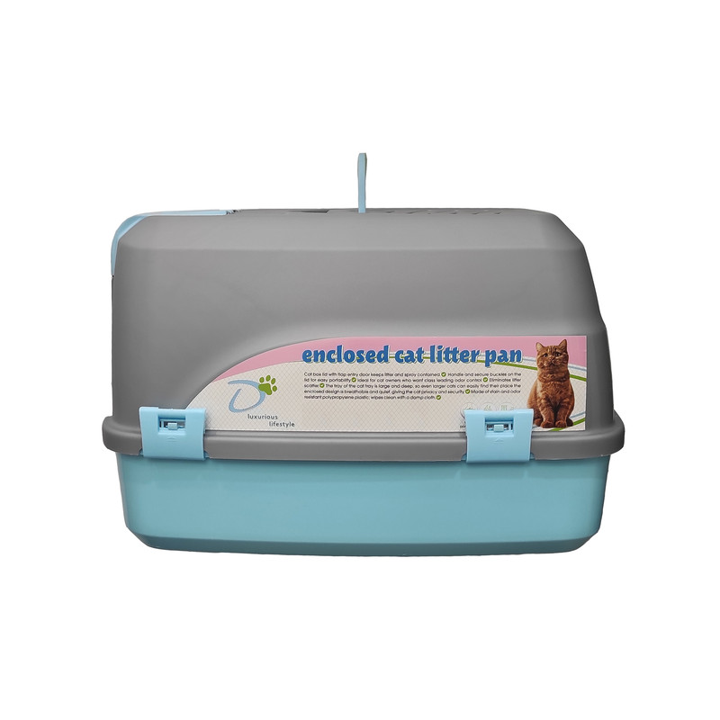 ظرف خاک مسقف گربه دنیل مدل GRAY 2