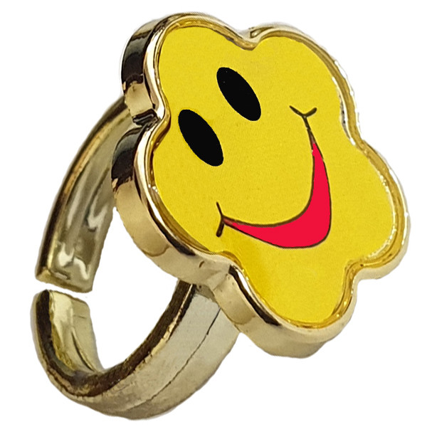 انگشتر دخترانه طرح استیکر کد 010