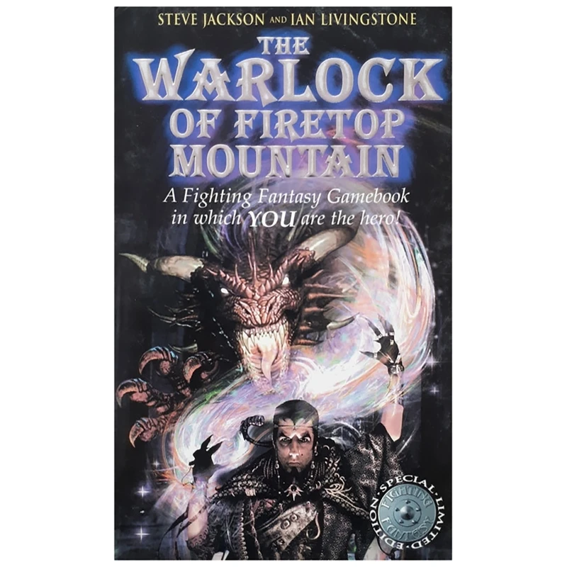 كتاب The Warlock of Firetop Mountain اثر Steve Jackson انتشارات Gardners 