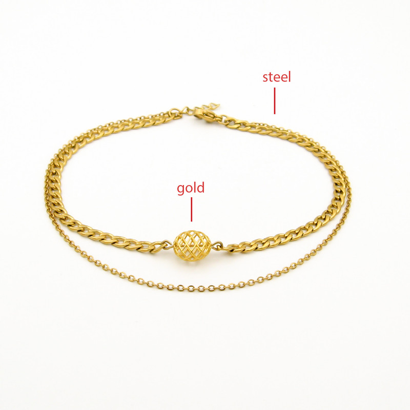 پابند طلا 18 عیار زنانه مانچو مدل Ag009