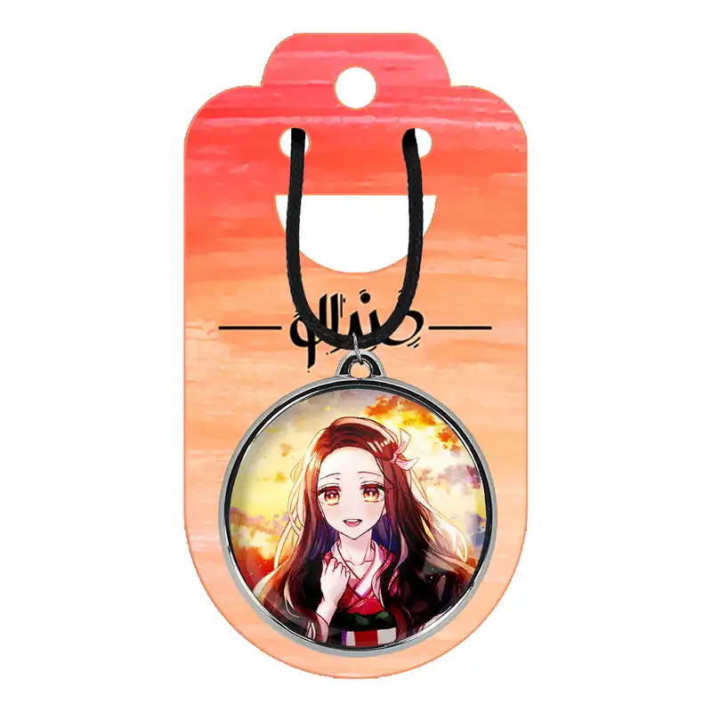 گردنبند خندالو مدل نزوکو چان و نزوکو انیمه دختر کد 1213612129