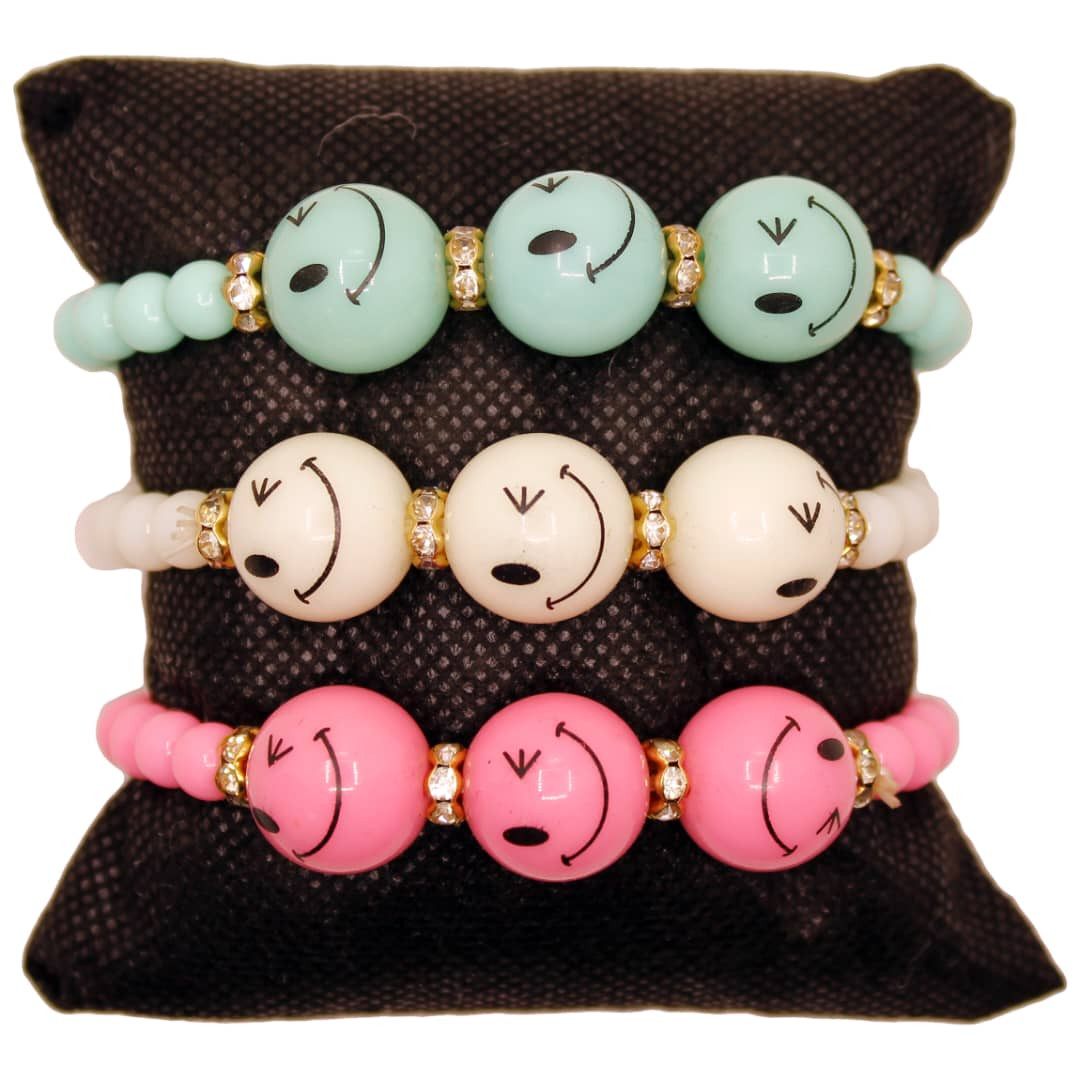 دستبند دخترانه طرح ایموجی کد RKH_889 دستبند دخترانه طرح ایموجی کد RKH_889