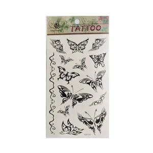 تتو موقت مدل پروانه تریبال کد 318