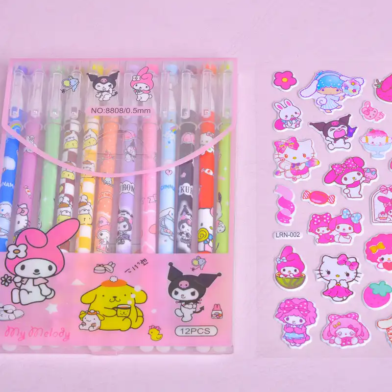 روان نویس طرح کرومی و ملودی به همراه برچسب بسته 13 عددی