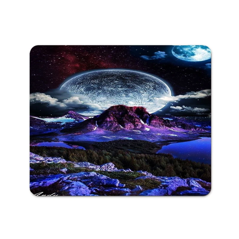 ماوس پد پاد آفرین مدل فانتزی طرح طبیعت کد p62 سایز 24*19 سانتی متر