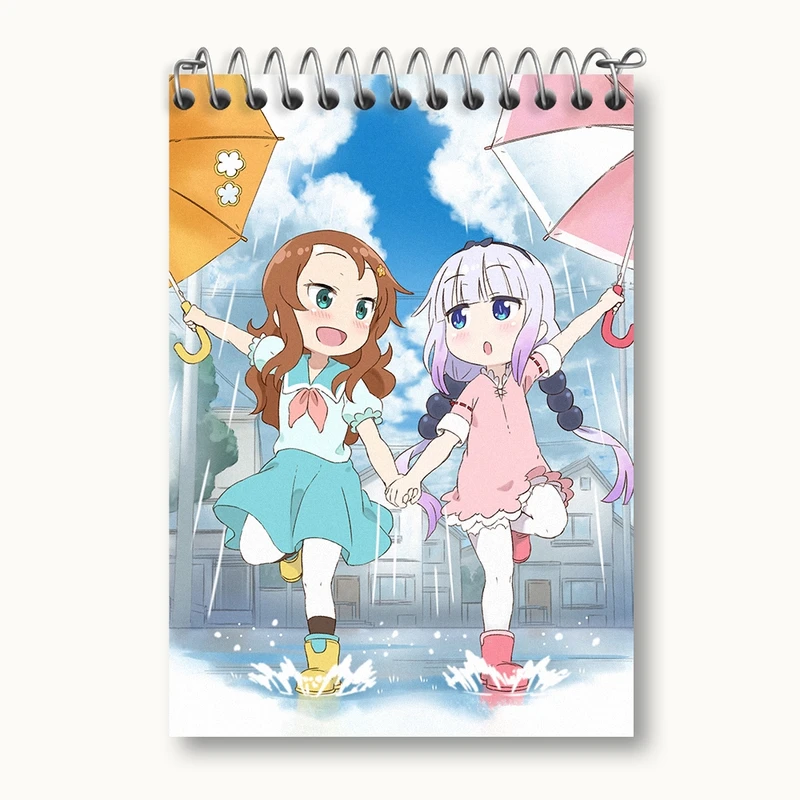 دفتر یادداشت 50 برگ خندالو مدل سایکاوا و کانا انیمه اژدهای خدمتکار کوبایاشی کد 36317