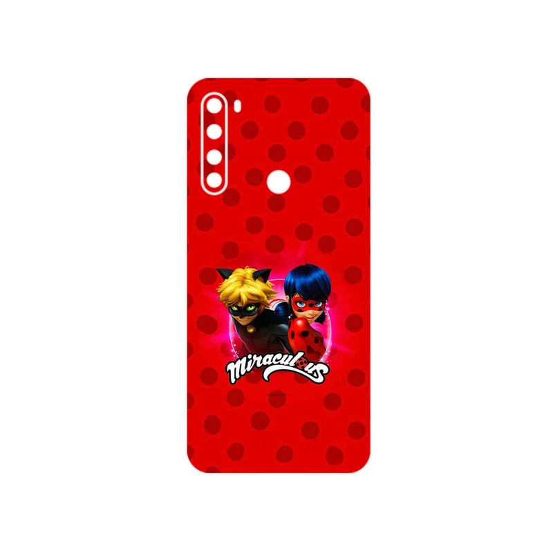 برچسب پوششی ماهوت مدل Ladybug and Cat Noir مناسب برای گوشی موبایل شیائومی Redmi Note 8 2021