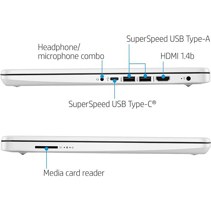 لپ تاپ 14 اینچی اچ‌ پی مدل 14s-dq0048nia-Celeron N4120 8GB 1SSD - کاستوم شده