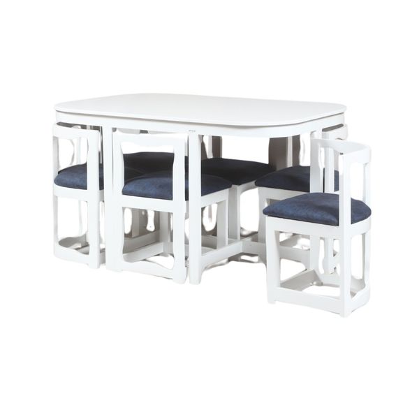 میز و صندلی ناهارخوری 6 نفره گالری چوب آشنایی مدل Wh-872