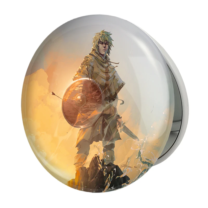آینه جیبی خندالو طرح تورفین انیمه حماسه وینلند Vinland Saga مدل تاشو کد 27486 