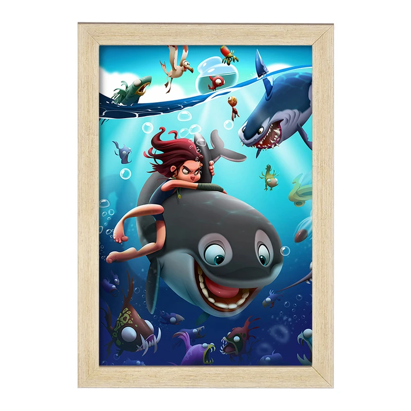 تابلو خندالو مدل انیمیشن پسر دلفینی کد 26710