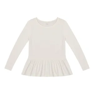 بلوز آستین بلند یقه گرد زنانه مدل 4398