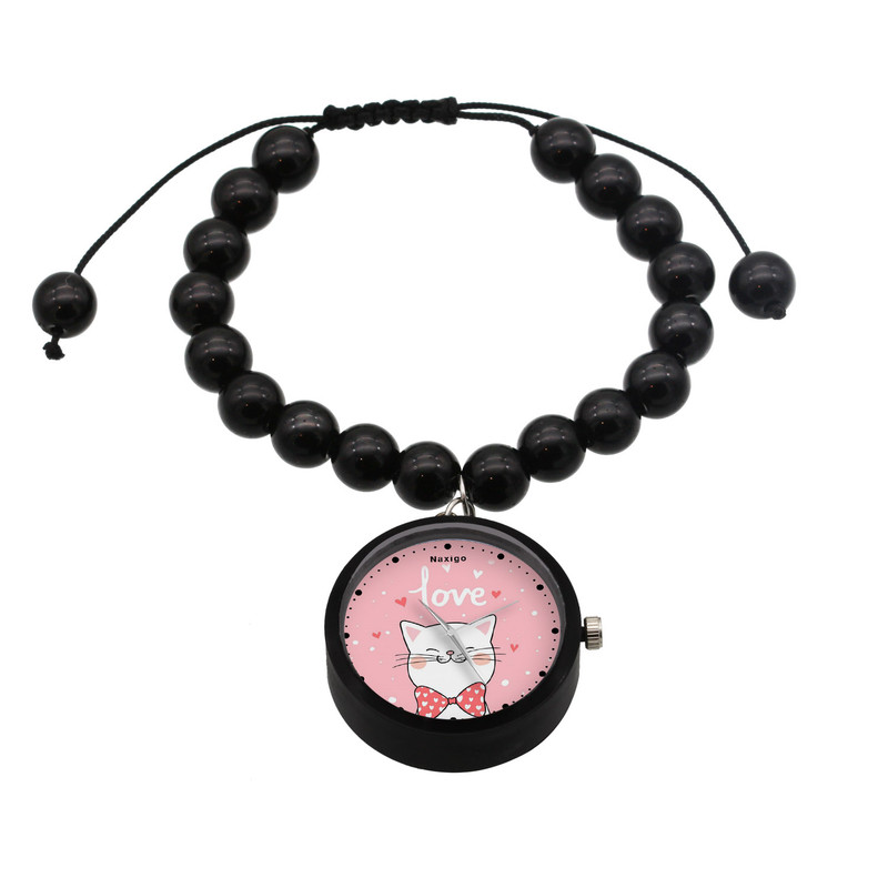 ساعت مچی عقربه ای ناکسیگو مدل گربه کد BF12539 ساعت مچی عقربه ای ناکسیگو مدل گربه کد BF12539