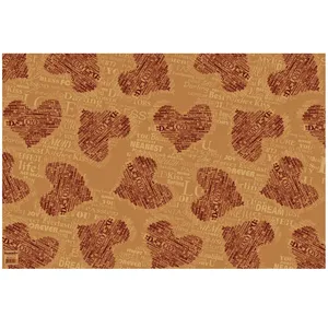 کاغذ کادو طرح قلب بسته 5 عددی