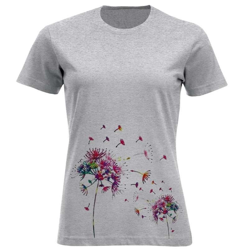 تی شرت آستین کوتاه زنانه مدل شاپرک D645