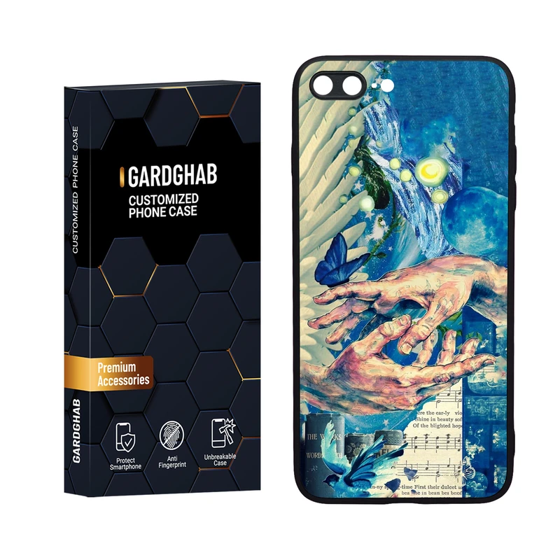 کاور گارد قاب مدل دورژله ای هنری مناسب برای گوشی موبایل اپل iPhone 7 Plus / 8 plus
